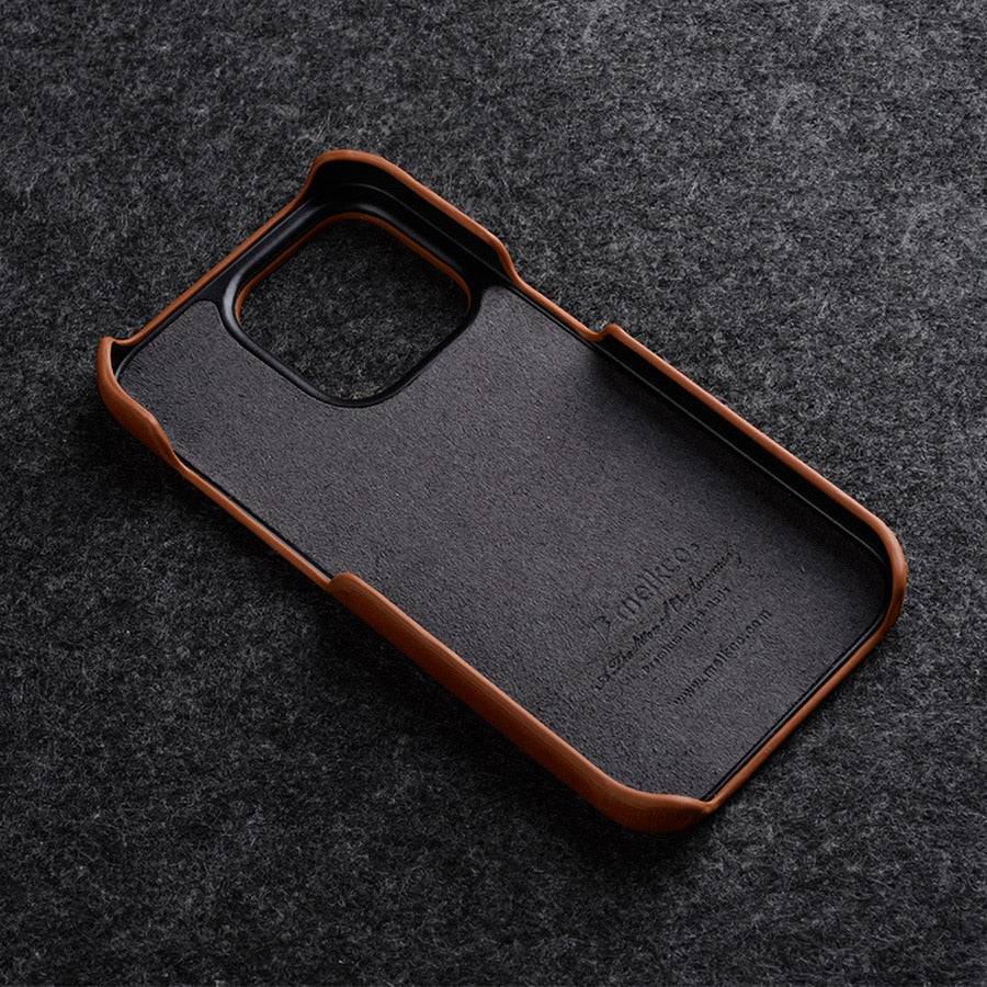 Luxury Oil wax leather Case for iPhone - Genuine Leather Case - sky-cover