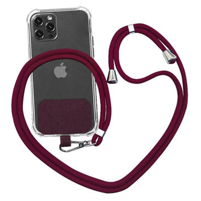Universal Crossbody Patch Phone Lanyards - Claret - sky-cover