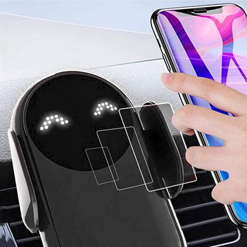 Wireless Charger - Mobile Phone Holder - Automatic Sensor Car Holder - sky-cover