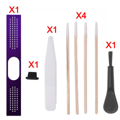 for All iphone Metal Dustproof Net Sticker Net Dustplug Cleaner Kit Phone Speaker Anti Dust Mesh Set - Purple Set - sky-cover