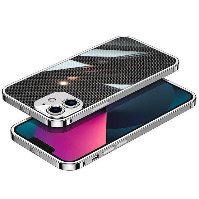 New Version 2.0 Stainless steel phone case with a metal frame - Silver / For IPhone 13 - sky-cover