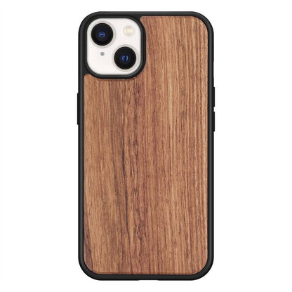 Natural Real Wood iPhone 13 Case Shockproof Protective Back Cover - Palisander / For iPhone 6 - sky-cover