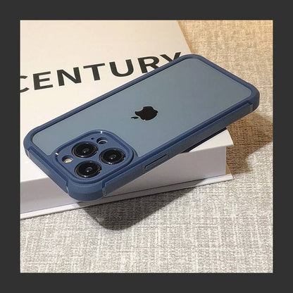 Shockproof Bumper Soft Clear Cover For iPhone 14 13 12 Pro Max 13Pro - blue / For iPhone 14 - sky-cover