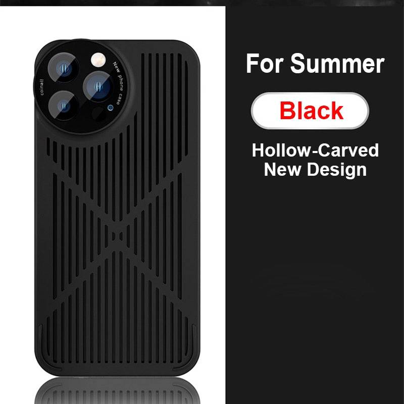 Cooling Heat Dissipation Ventilation Case For All iphone - Black / For iPhone 13 - sky-cover