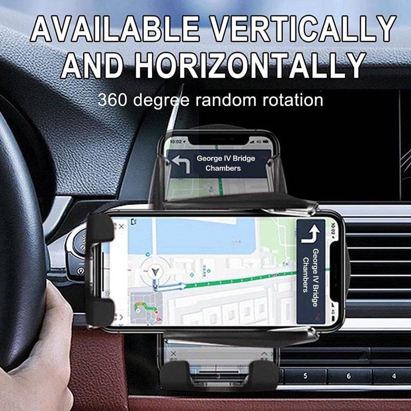 Wireless Charger - Mobile Phone Holder - Automatic Sensor Car Holder - sky-cover