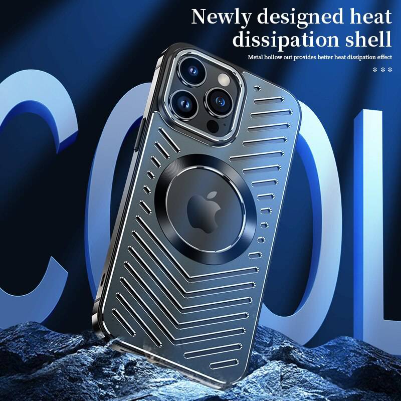 Luxury Metal Phone Case with Heat Dissipation and Ultimate Protection for iPhone - sky-cover