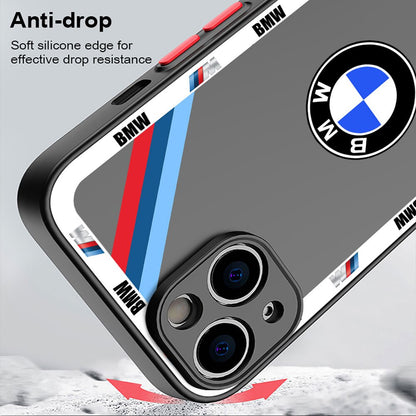 Luxury BMW Sports Drift Car Case For Apple iPhone 15, 14, 13, 12, 11 pro max Matte Phone Compatible with wireless charging Magsafe - sky-cover