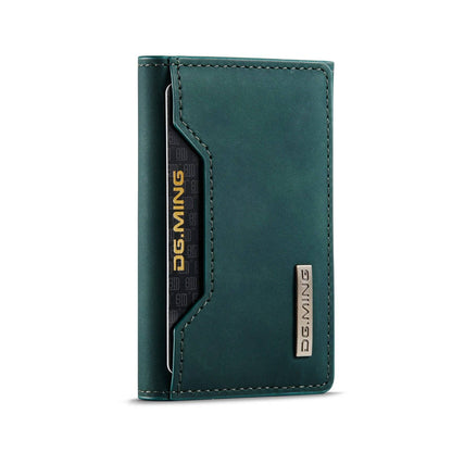 Leather Phone Wallet And Magnetic Card Holder - Fits Any Smartphone - Green - sky-cover