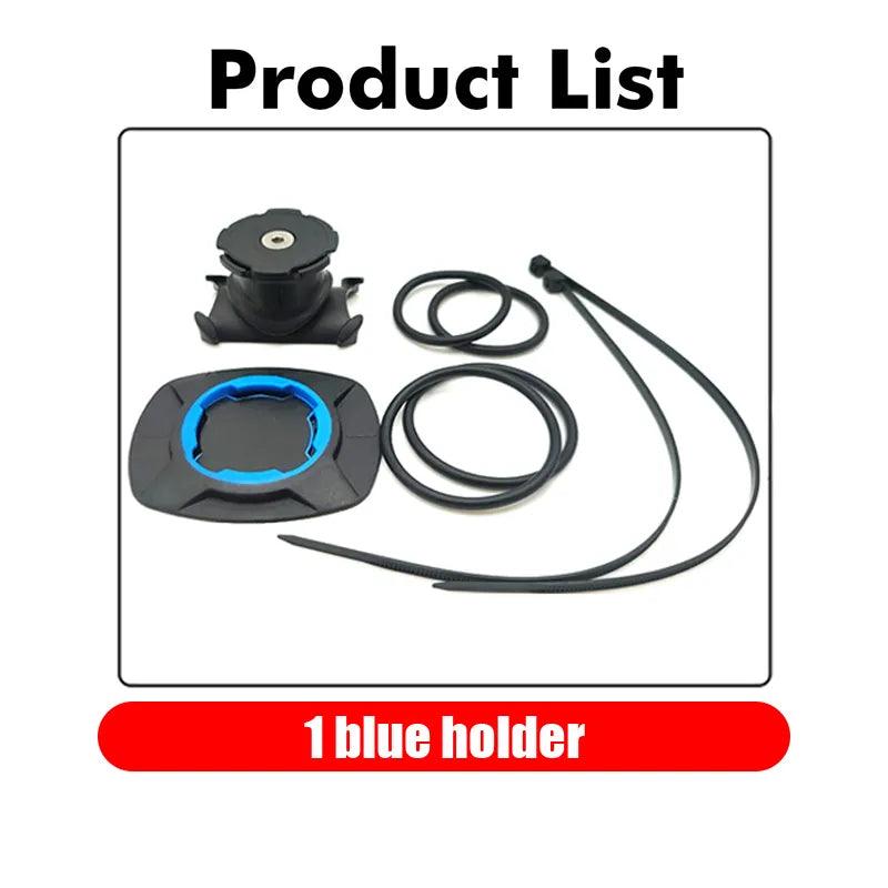 Adjustable Motorcycle Safety Lock Bike Phone Holder - Universal Mountain Bike Handlebar Mount Bracket for All Phones - 1 Set Blue Holder - sky-cover