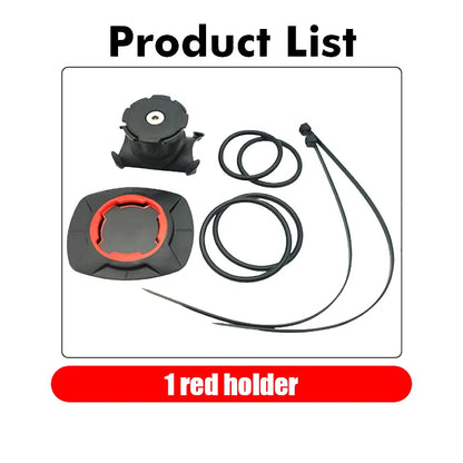 Adjustable Motorcycle Safety Lock Bike Phone Holder - Universal Mountain Bike Handlebar Mount Bracket for All Phones - 1 Set Red Holder - sky-cover