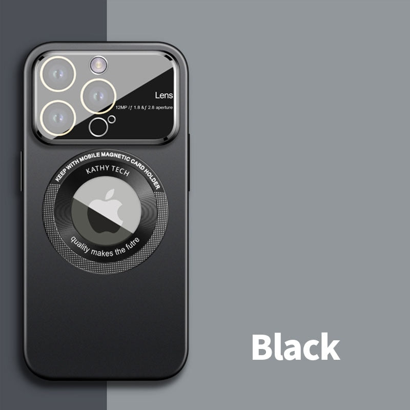Black” Coque iPhone 14 Pro Max en Métal / Support Caméra