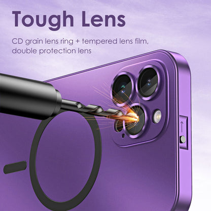 Luxury Magnetic Alloy Metal Magsafe Cover With Lens Film Protection - sky-cover