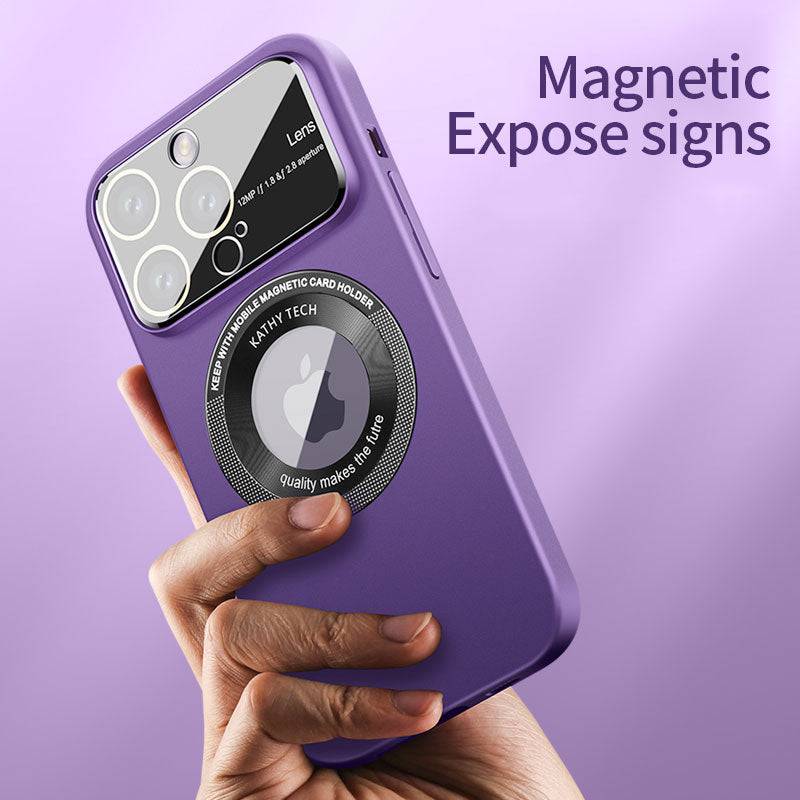 Premium Glass Lens Phone Case - Magsafe Compatible - Supports Wireless Charging - sky-cover