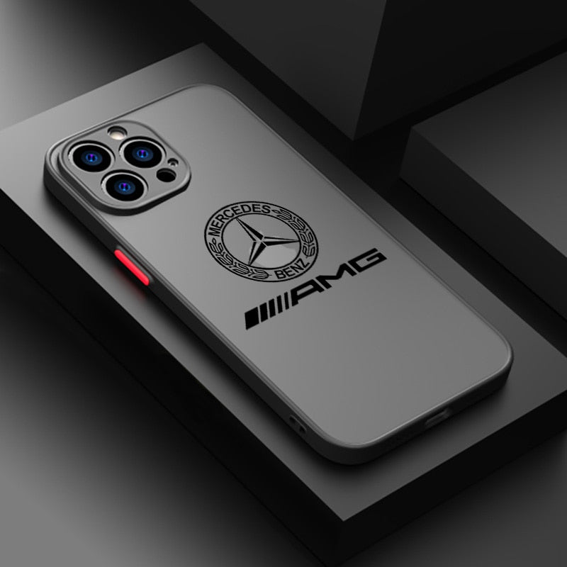 AMG-Dark LOGO Phone Case Phone Case For Apple iPhone 15 PRO MAX Frosted Translucent Cover - AMG 01 / for iPhone 11 - sky-cover