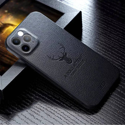Shockproof case with Camera Lens Protection Deer Pattern Back Cover - for iphone 13 mini / Black - sky-cover