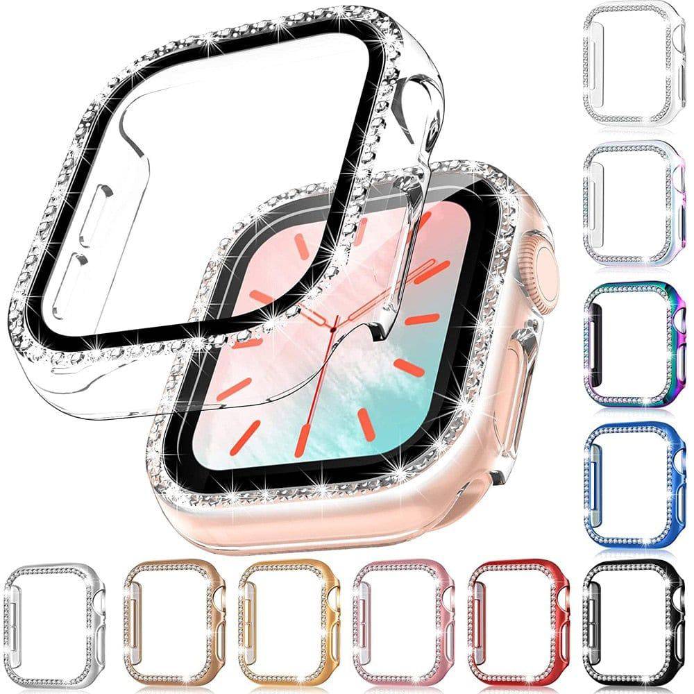 Diamond Bumper Protective Watch Cover Compatible with Apple Watch - sky-cover