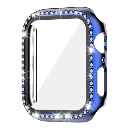 Diamond Bumper Protective Watch Cover Compatible with Apple Watch - Blue / series123 38MM - sky-cover