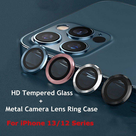 Best camera lens Metal Ring Case Glass protectors for iPhone - sky-cover