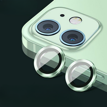 Best camera lens Metal Ring Case Glass protectors for iPhone - Green / iPhone14ProMax (3PCS) - sky-cover