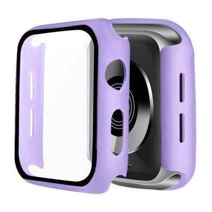 Cover the Side and edges Dumper Tempered Glass Watch cases - Light purple / Series456 SE 44MM - sky-cover