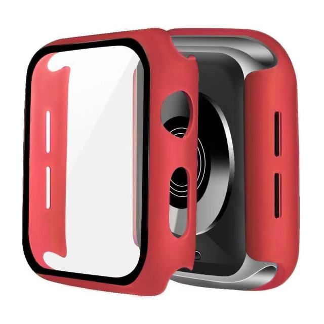 Cover the Side and edges Dumper Tempered Glass Watch cases - Red / Series456 SE 44MM - sky-cover