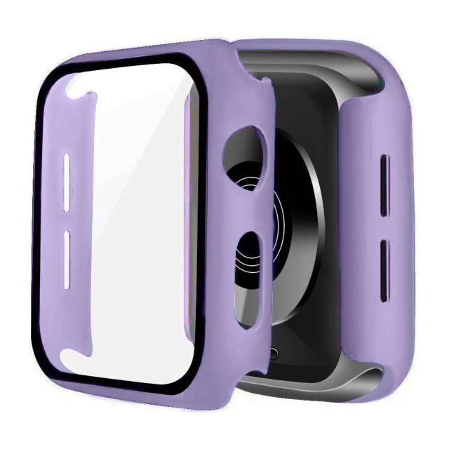 Cover the Side and edges Dumper Tempered Glass Watch cases - lavender / Series456 SE 44MM - sky-cover