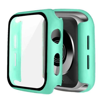 Cover the Side and edges Dumper Tempered Glass Watch cases - light green / Series456 SE 44MM - sky-cover