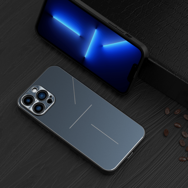 Premium aluminum metal protective case - Blue / For iPhone 13 - sky-cover