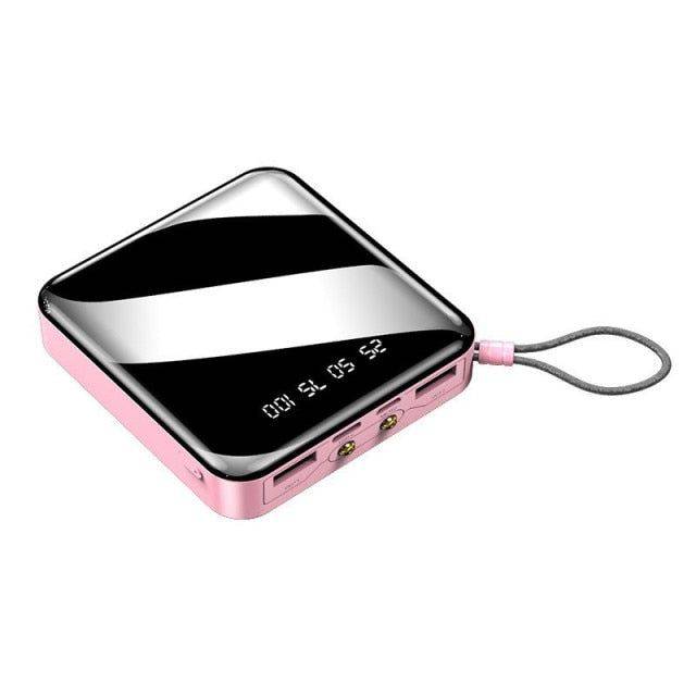 Fast Charging Battery - Portable - Power Bank 50000mAh 20W Fast Charging - Pink - sky-cover