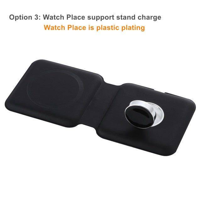 Magsafe Magnetic Wireless Charging Compatible with All IPhone Models - Stand Plating / White - sky-cover
