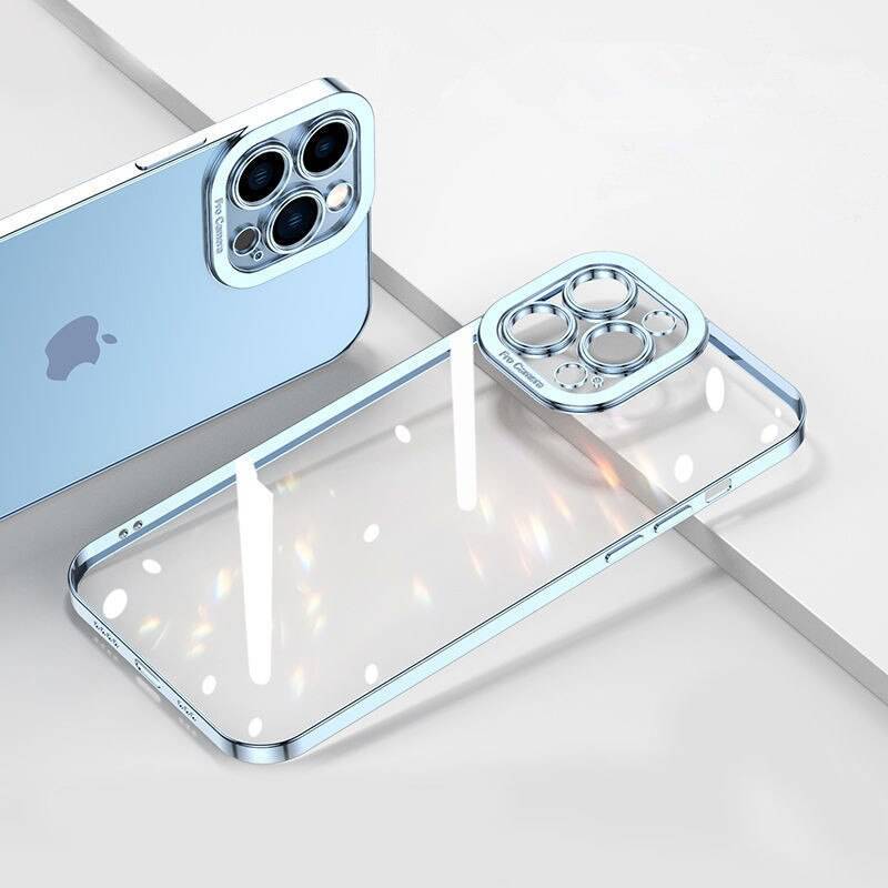 Luxury Plated Transparent TPU Silicon Phone Case - Box-Fresh Protection with a View - sky-cover