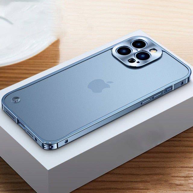 Luxury Aluminium Frame Lens Protection Cover for iphone cases - Blue / For IPhone 13 Pro - sky-cover