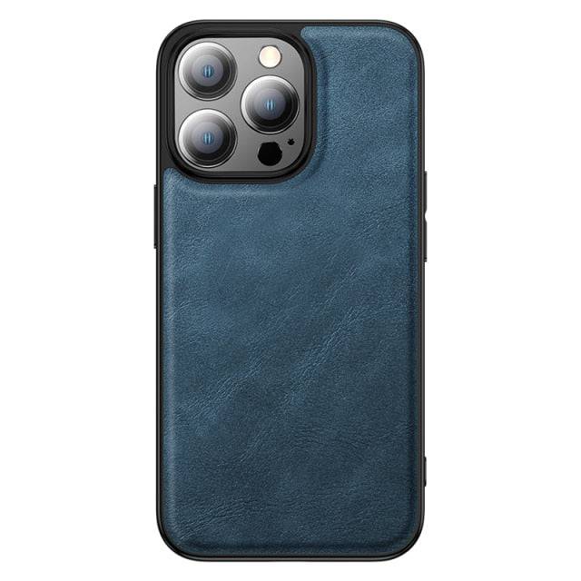 Luxury Shockproof Bumper Leather Phone Cover For iPhone Series - Blue / For iPhone 13 Pro Max - sky-cover