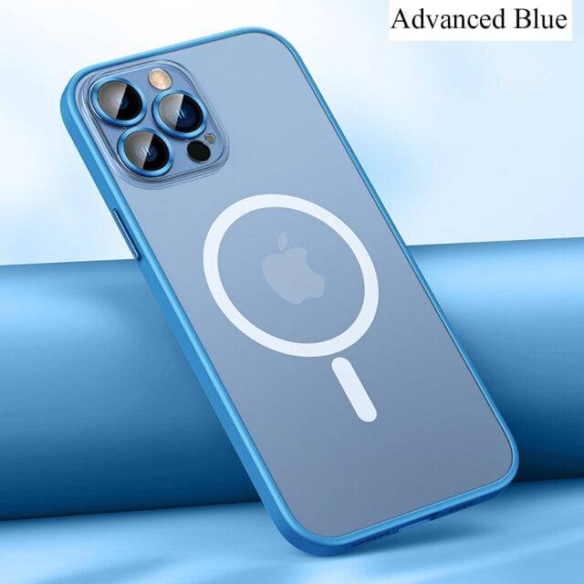 Cover compatible with wireless charging Magsafe and plus lens protection - Sierra Blue / for iPhone 13 Pro - sky-cover